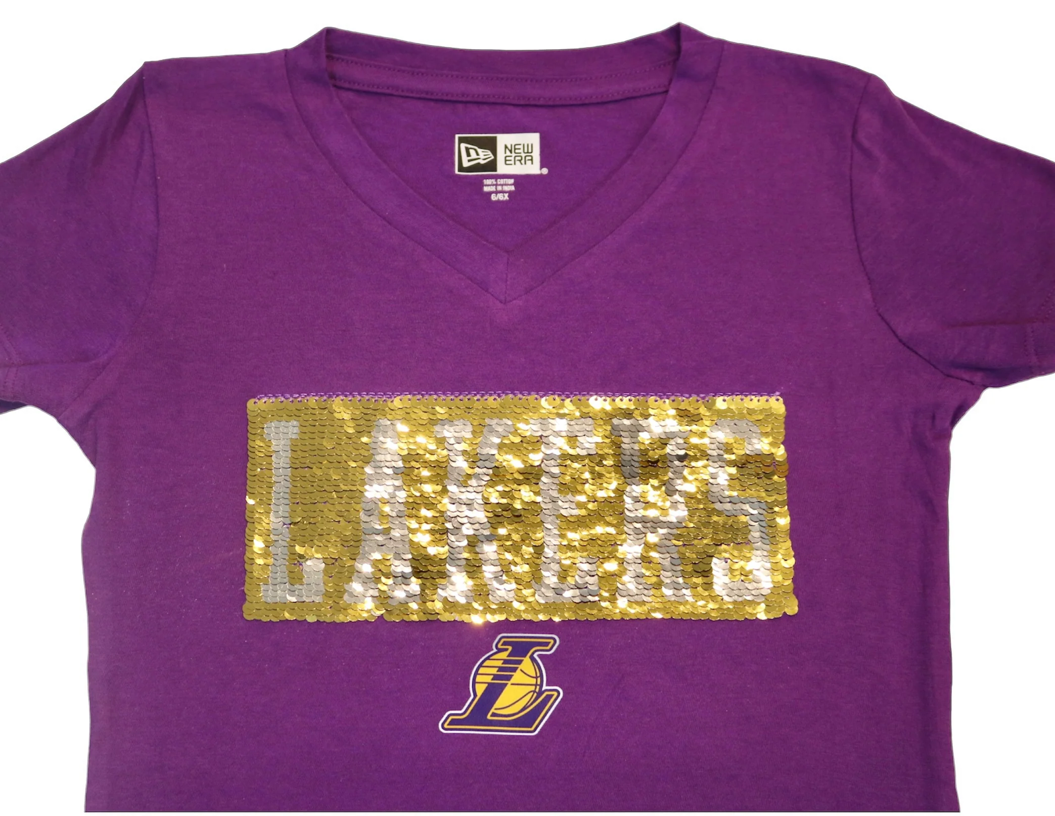 Lakers Girls Primary Logo Short Sleeve Tee - Image 3