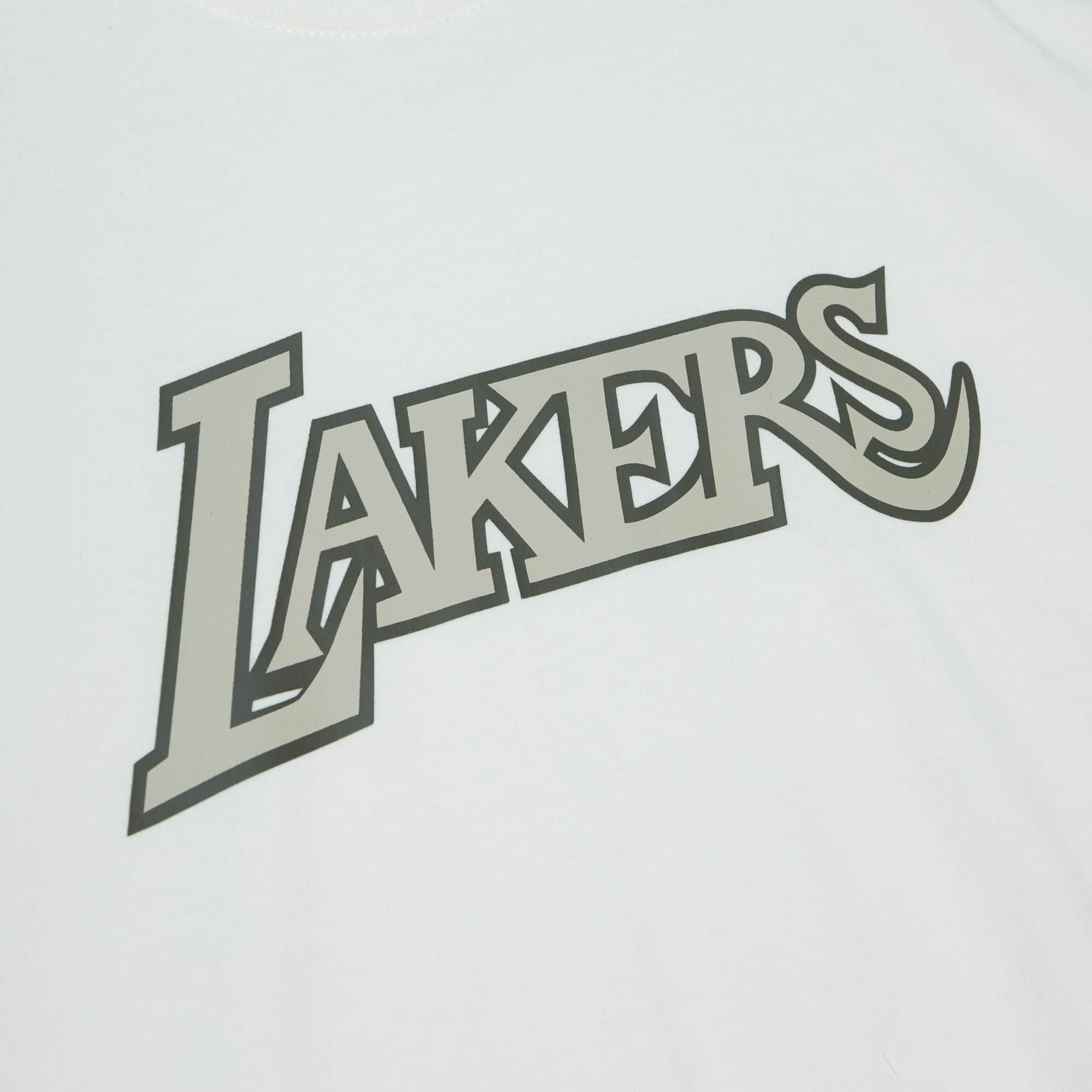 Lakers NBA Cream SS Tee - Image 3