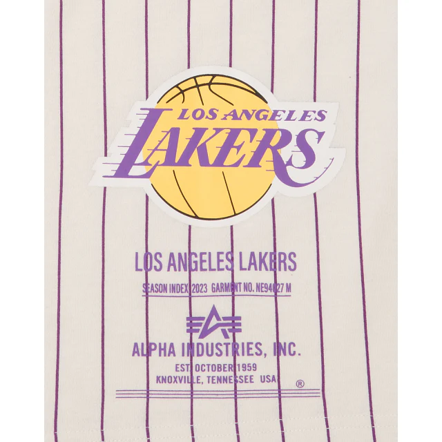Lakers x Alpha Industries Stripe SS Tee - Image 4