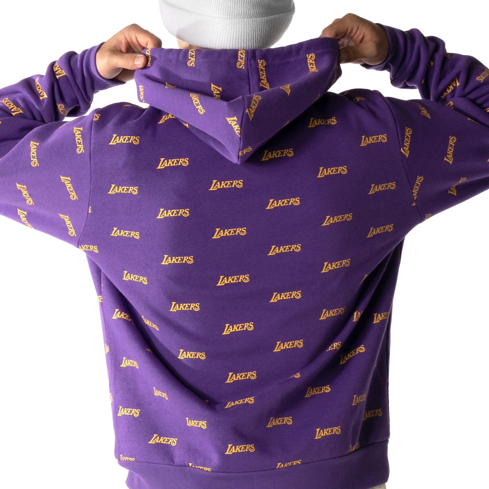 Los Angeles Lakers Purple Hoodie - Image 4